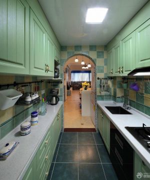 地中海风格厨房装修设计效果图2023图片