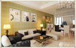 简约家装设计客厅壁纸沙发背景墙装修效果图片