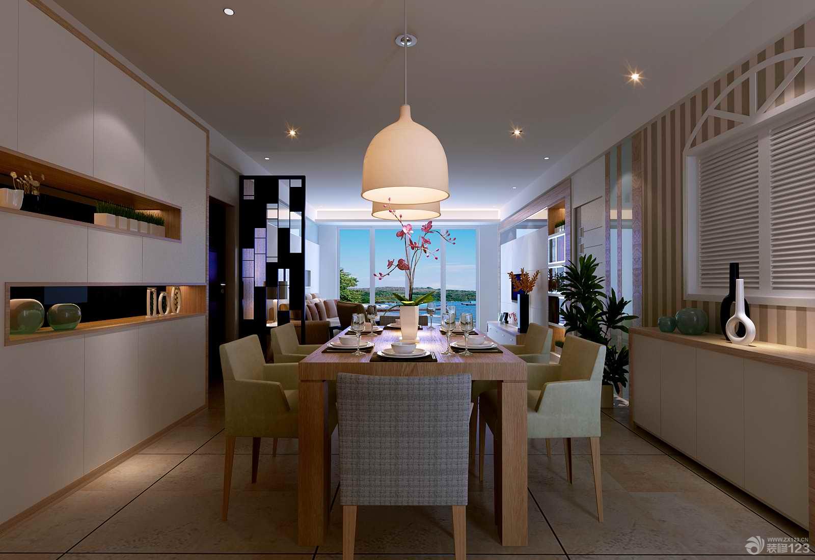 时尚风格餐厅装修效果图大全2025图片