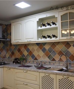 地中海风格85平米厨房设备装修样板间图片大全