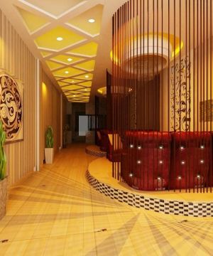 现代简约风格宾馆走廊装修效果图片大全