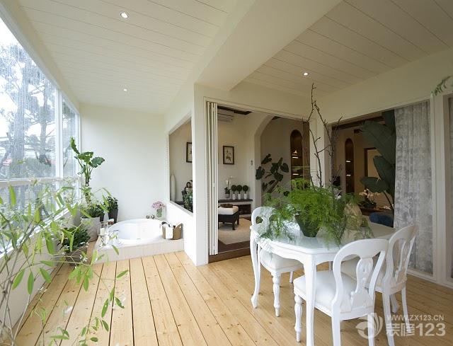 简约风格生活阳台设计装修效果图