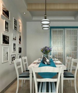 2023地中海风格小户型餐厅装修效果图欣赏