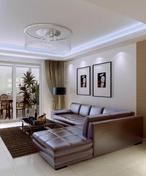 最新时尚现代风格三室两厅交换空间客厅装修图片大全