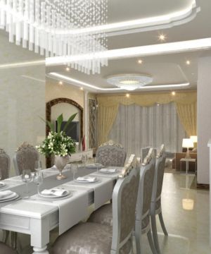 2023室内餐厅装修风格欧式餐桌效果图大全