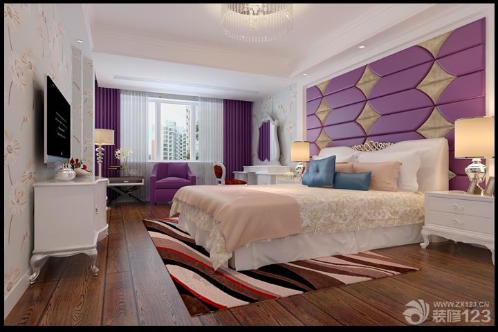 2013欧式卧室软包背景墙颜色搭配效果图