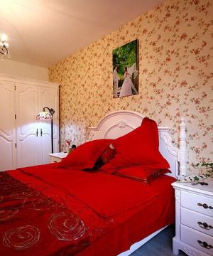 田园风格设计婚房卧室装修效果图大全2023图片