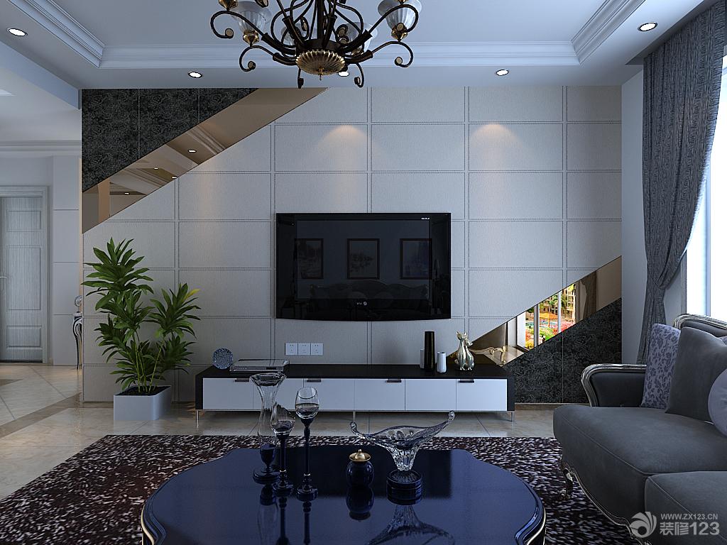最新客厅简约影视墙装修效果图大全