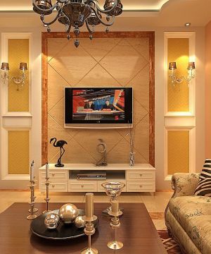 2023家居客厅家庭电视背景墙装修效果图