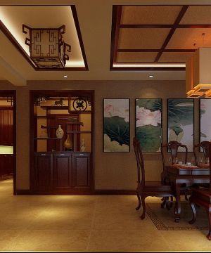 2025特色餐厅吊顶设计效果图大全
