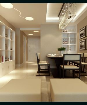 室内家居餐厅水晶灯装修效果图大全2023图片