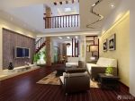 2025最新时尚复式楼客厅装修设计效果图片