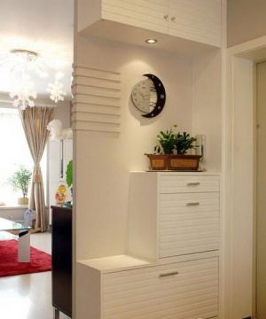最新简约风格客厅玄关鞋柜效果图大全2025图片