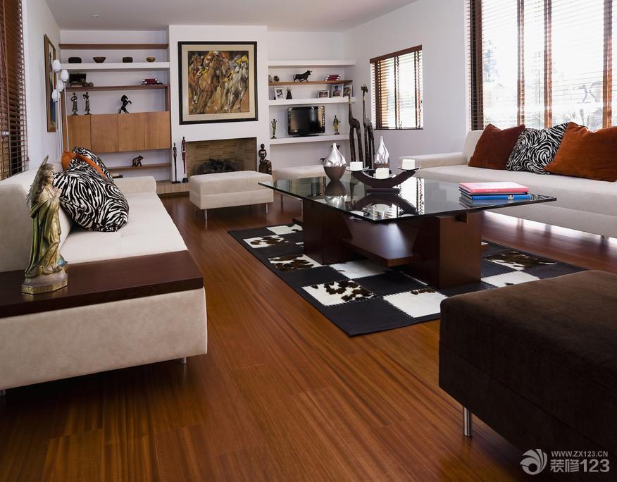 最新现代客厅电视组合柜实景图欣赏