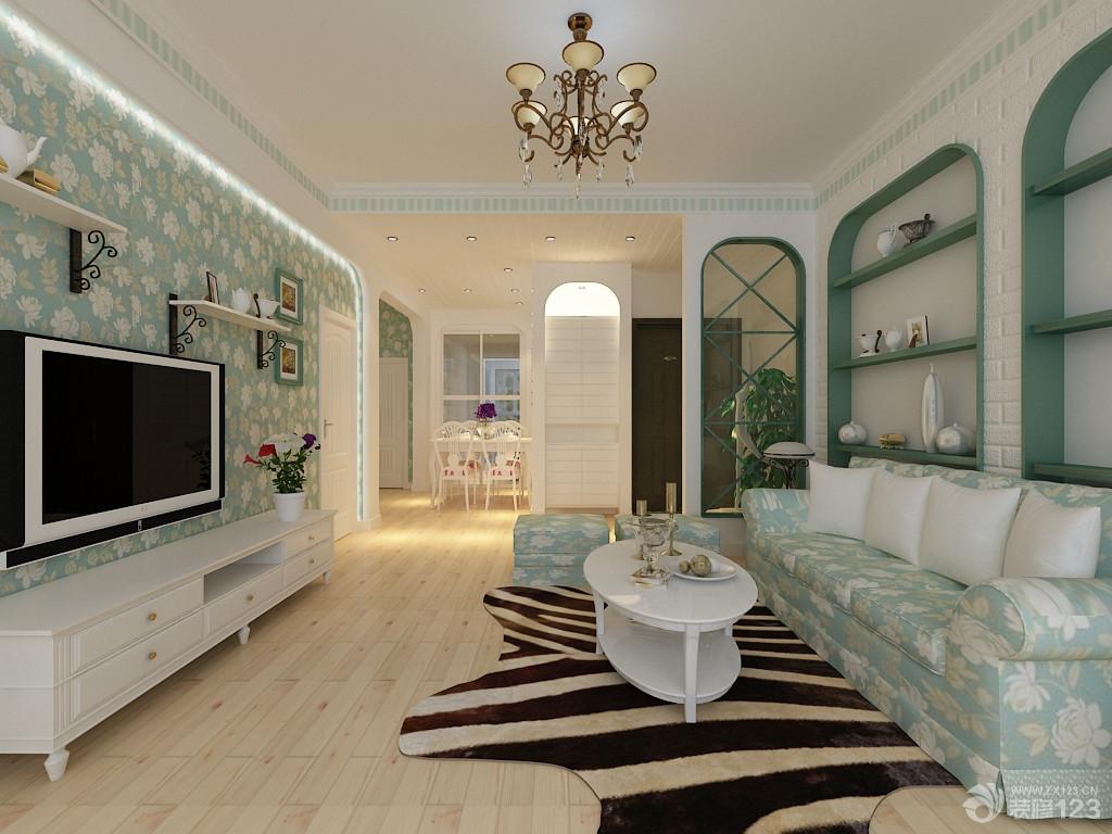 130平米田园风格装修样板房大全