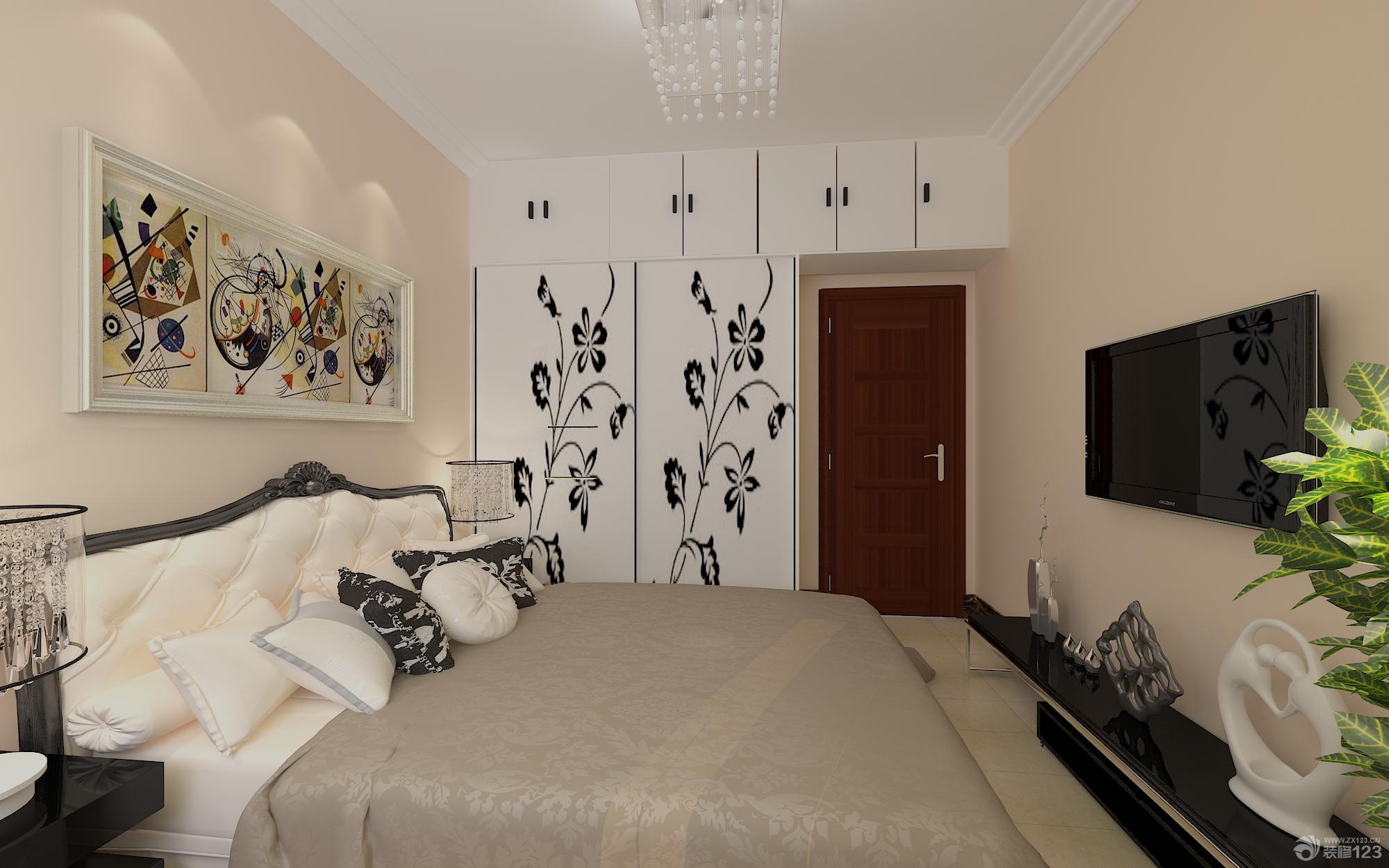 最新三室一厅卧室整体衣柜效果图