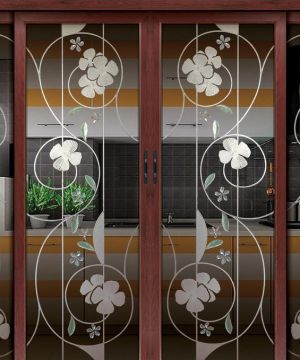 2025厨房玻璃推拉移门效果图欣赏