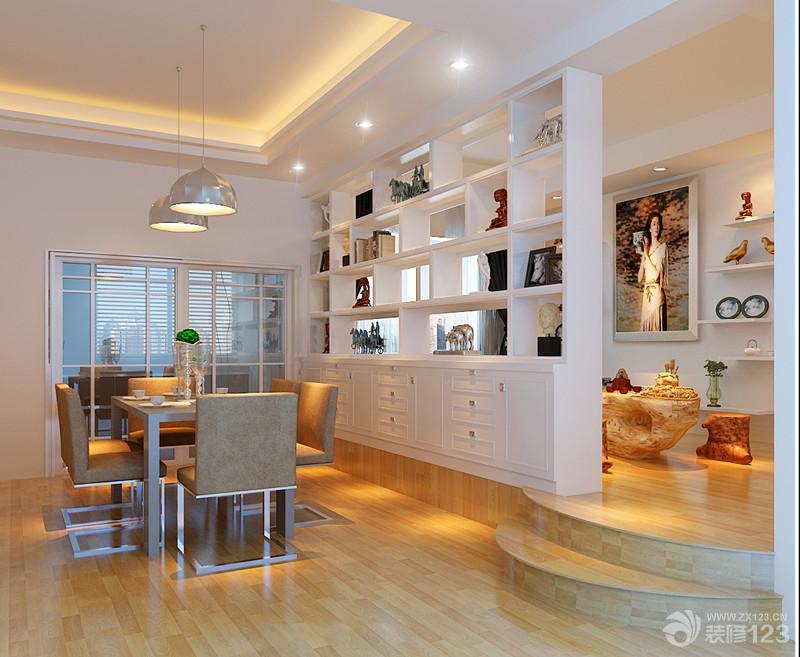 家庭装修欧式博古架隔断装潢效果图欣赏