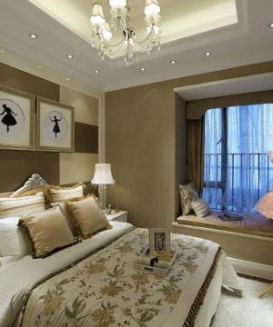 最新2013欧式卧室家居室内吊顶装修效果图大全