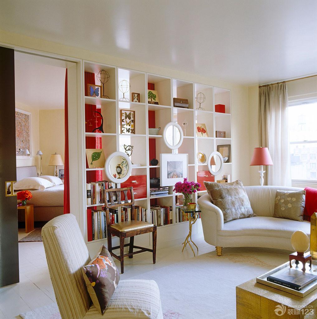 2025现代暖色调博古架图片大全