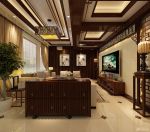 中式家居最新客厅装修效果图片2020 