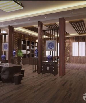 2025中式仿古博古架装修效果图片欣赏