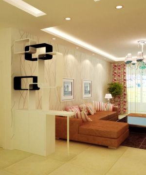 最新温馨现代风格客厅玄关设计图片