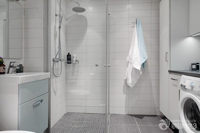 白色卫生间墙砖装修效果图大全2025图片