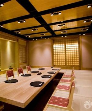 260平米别墅日式餐厅装饰设计效果图欣赏