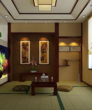 2025别墅休闲区日式榻榻米装饰效果图
