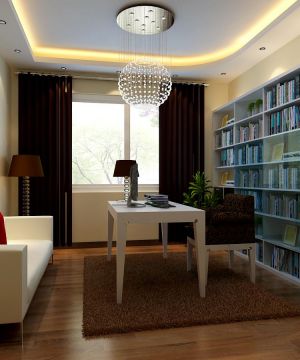 2025最新65平米两室一厅书房设计效果图
