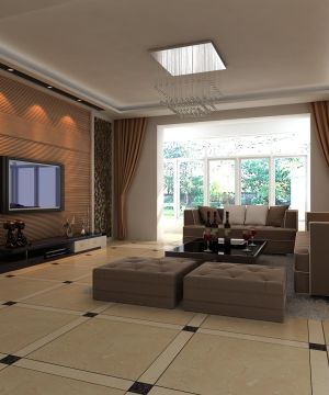2025最新30平家装客厅瓷砖铺贴效果图欣赏