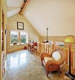 舒适自然斜顶阁楼书房装修图片大全