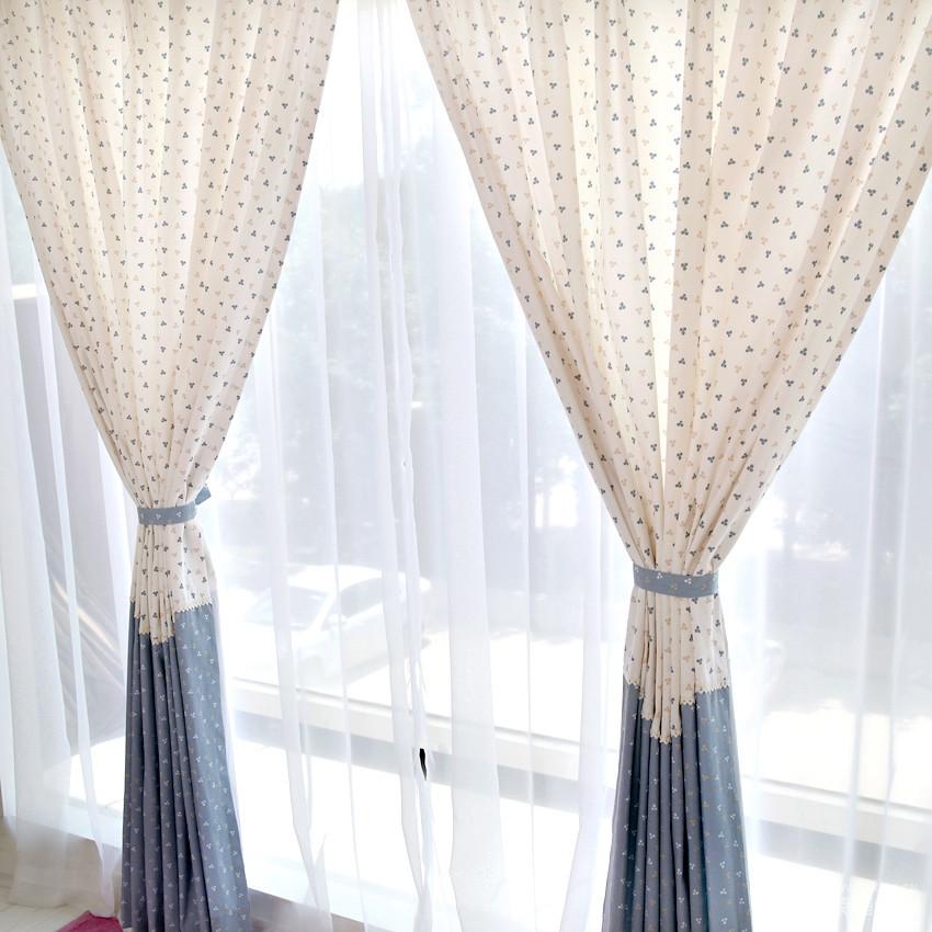 最新小清新客厅飘窗窗帘效果图欣赏