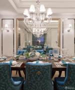 时尚餐厅餐桌餐椅装修设计图大全2025图片