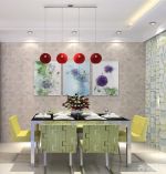 现代时尚200平米楼房餐厅装饰2025图片