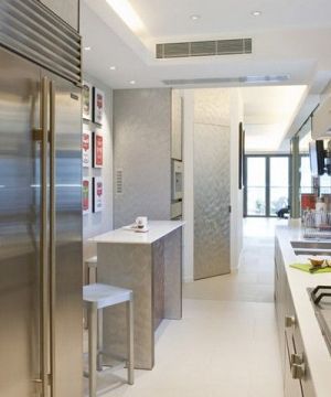 2023现代风格超小厨房吧台设计实景图欣赏