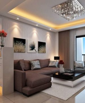 2023最新90平米三室两厅两卫沙发背景墙装饰效果图
