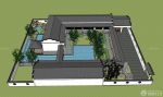 2025最新现代四合院别墅带泳池设计图