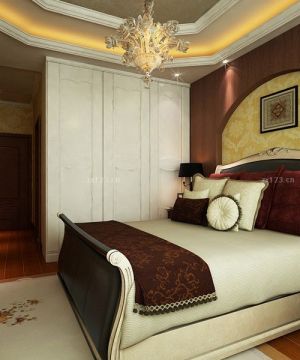 简欧风格三室一厅室内卧室布局效果图欣赏