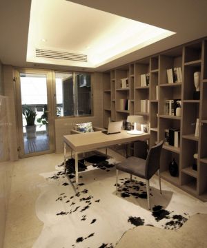 2025最新现代风格别墅书房设计效果图