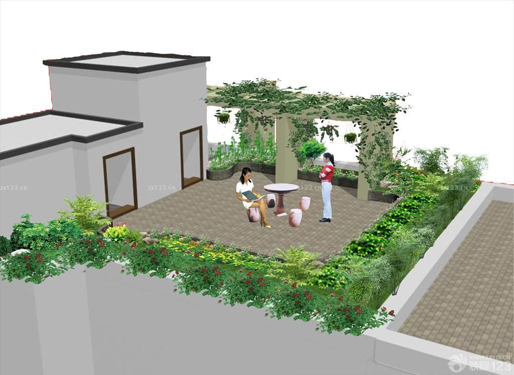 温馨屋顶花园设计效果图片