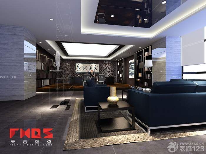 最新老总办公室天花板吊顶装修图片大全