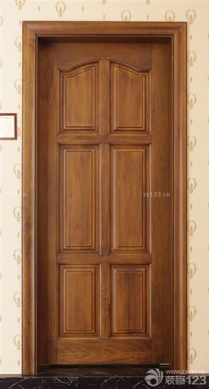 棕色的门搭配效果图图片