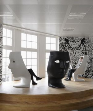 2025最新后现代风格别墅创意家装座椅设计实景图