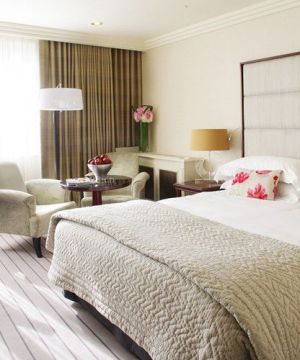 北欧风格100平婚房卧室装修实景图欣赏