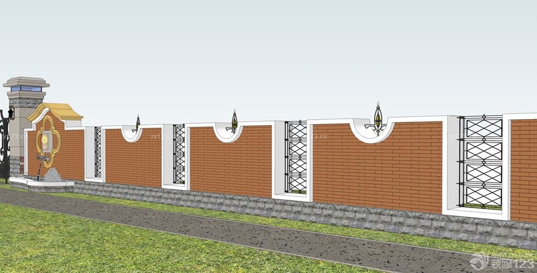 400平米别墅围墙设计图片大全