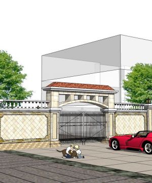 2023最新别墅不锈钢围墙大门设计图片