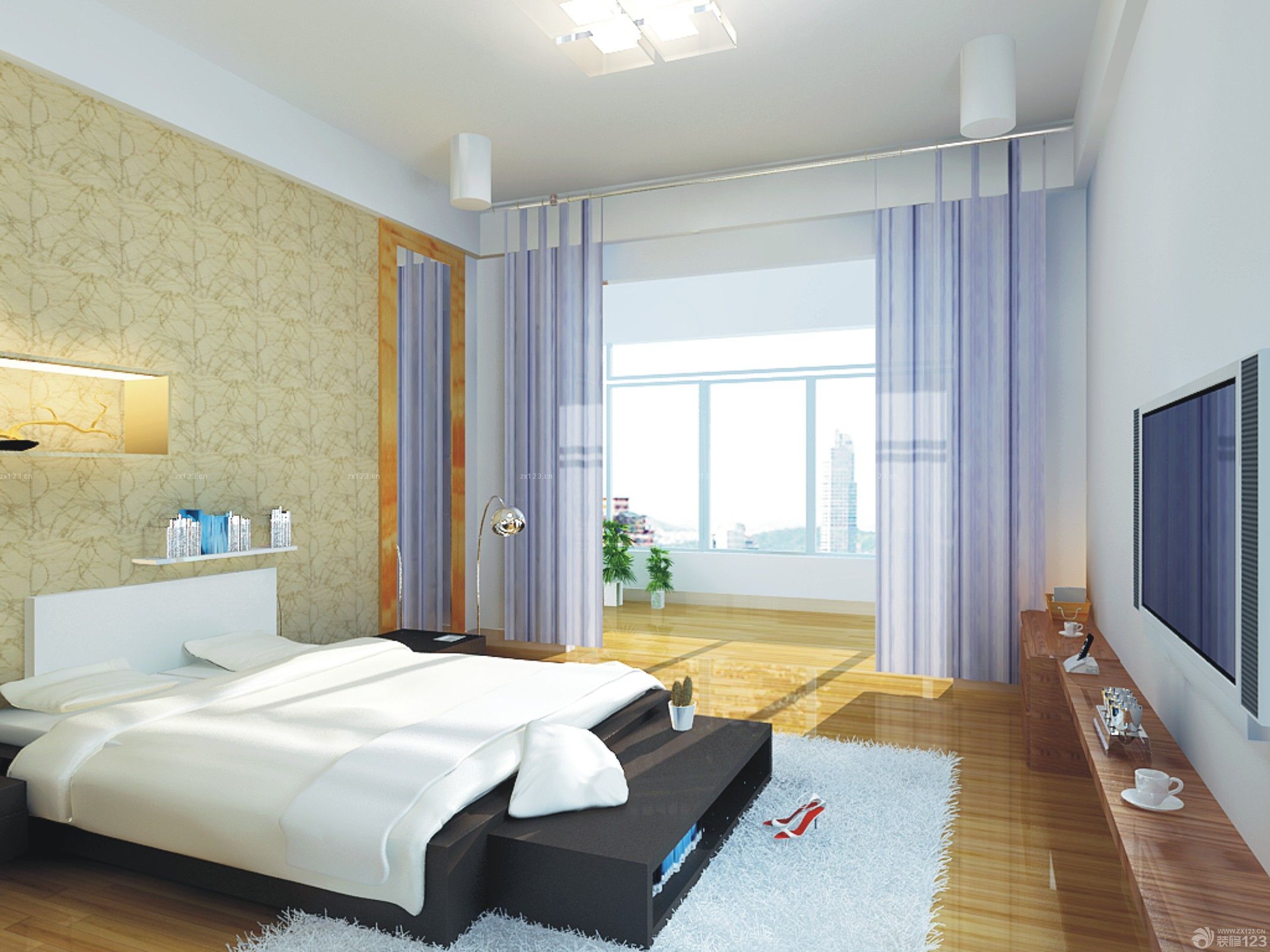 最新简约风格家庭主卧飘窗装修效果图大全2025图片