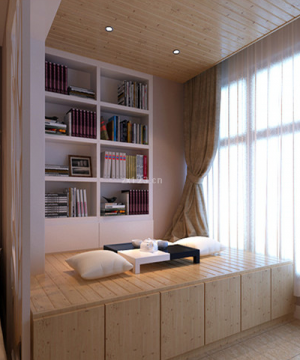 现代设计风格阳台榻榻米装修效果图欣赏